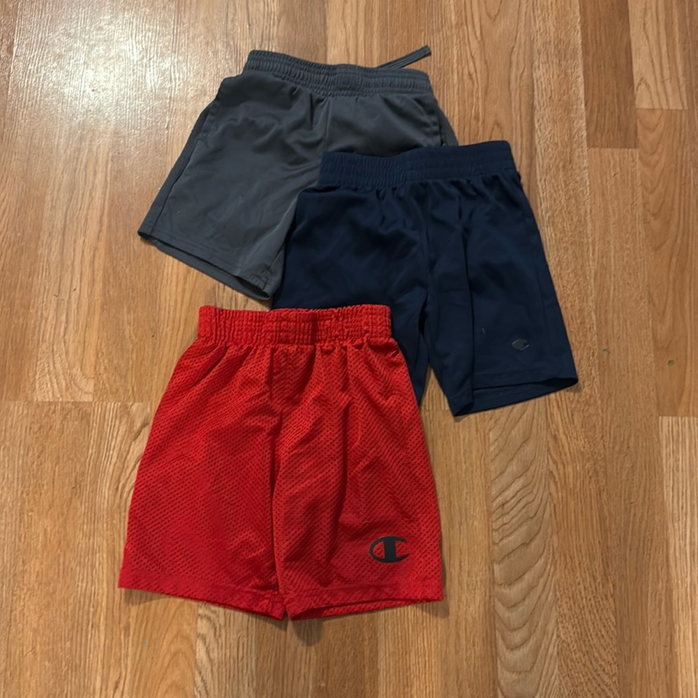 Three (3) pairs of boys gym shorts